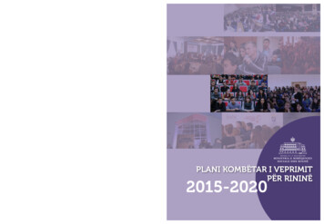 PLAN 2015-2020 NATIONAL YOUTH ACTION - Un