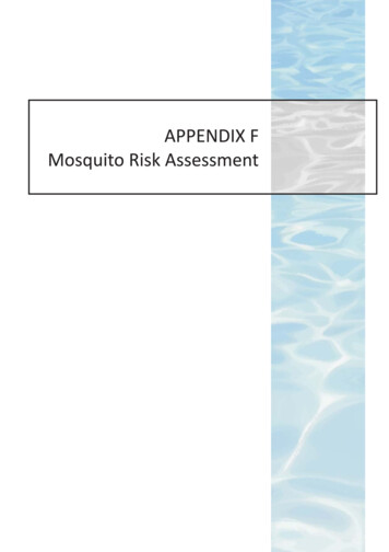 APPENDIX F Mosquito Risk Assessment - Orange City Council