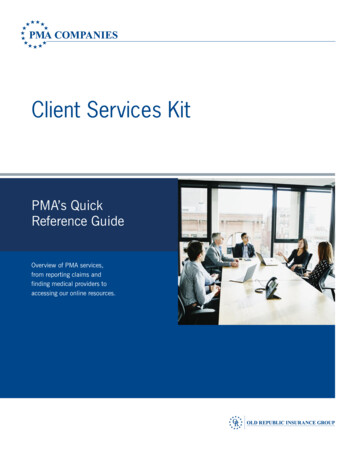 Client Services Kit - Pmacompanies 