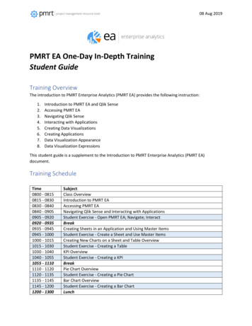 PMRT EA One-Day In-Depth Training Student Guide