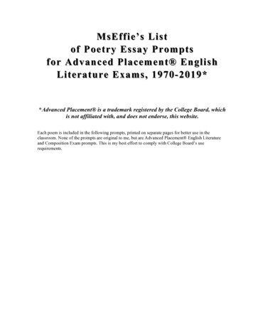 Poetry Essays With Poems - MsEffie's LifeSavers For Teachers