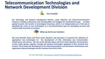 Telecommunication Technologies And Network Development Division - ITU