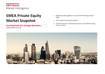 EMEA Private Equity Market Snapshot - S&P Global