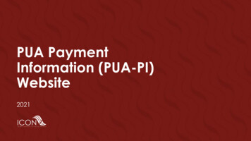 PUA Payment Information (PUA-PI) Website - NASWA