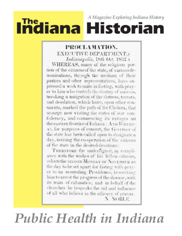 A Magazine Exploring Indiana History Indiana Historian