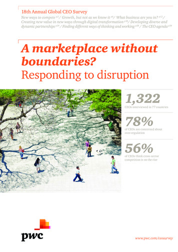 A Marketplace Without Boundaries? Responding To Disruption