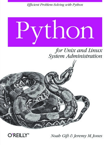 Python For Unix And Linux System - Ia801706.us.archive 