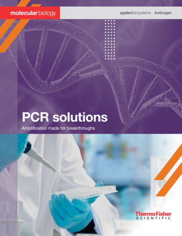 PCR Solutions Brochure - Thermo Fisher Scientific