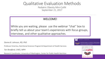 Qualitative Evaluation Methods - ASPHN