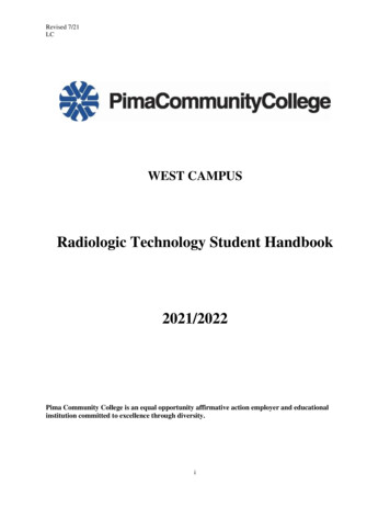 Radiologic Technology Student Handbook 2021/2022