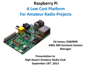 Raspberry Pi A Low Cost Platform For Amateur Radio Projects