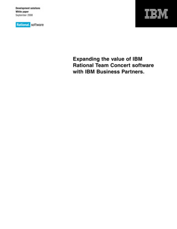 Expanding The Value Of IBM Rational Team Concert Software With IBM .