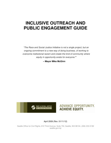 Inclusive Outreach And Public Engagement Guide