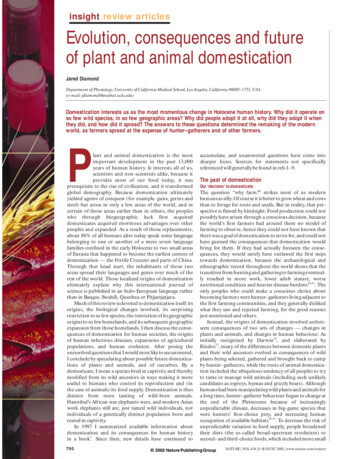 Insight Review Articles Evolution, Consequences And Future Of Plant And .
