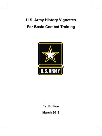 U.S. Army History Vignettes For Basic Combat Training