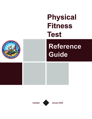 Physical Fitness Test - PFT Data