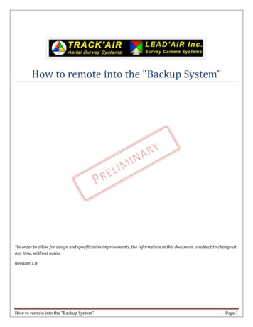 How To Remote Into The Backup System - Trackair.us
