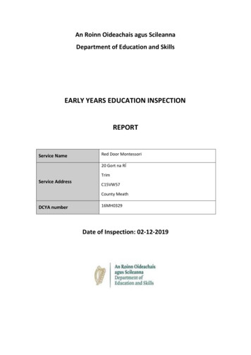 Early Years Education Inspection Report