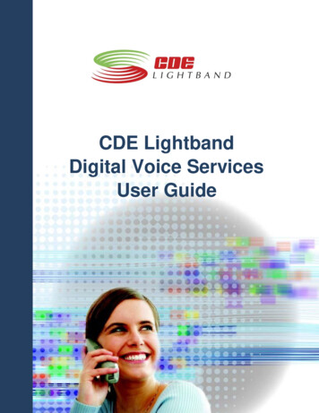 CDE Lightband Digital Voice Services User Guide