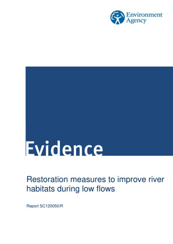 Restoration Measures To Improve River Habitats During Low Flows
