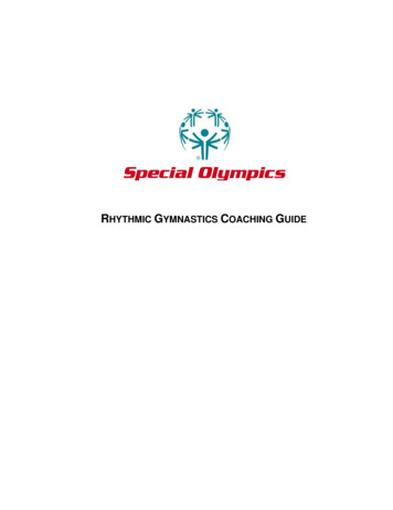 RHYTHMIC GYMNASTICS COACHING UIDE - Special Olympics