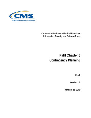 RMH Chapter 6 Contingency Planning - CMS