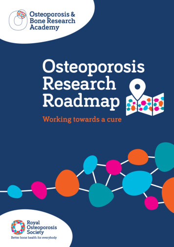 Osteoporosis Research Roadmap