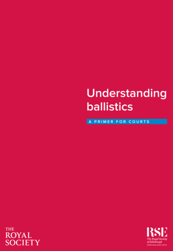 Understanding Ballistics - Royal Society