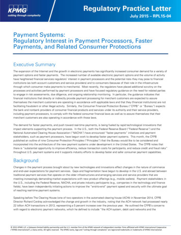 Payment Systems: Regulatory Interest In Payment Processors, Faster .