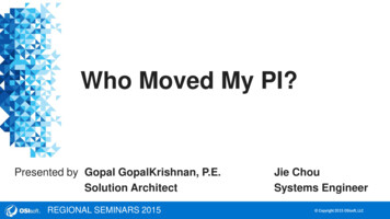 Who Moved My PI? - OSIsoft