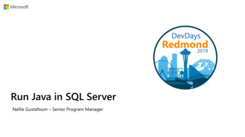 Run Java In SQL Server - Microsoft