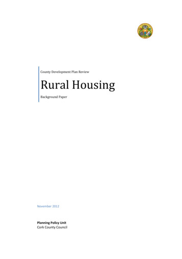 County Development Plan Review Rural Housing