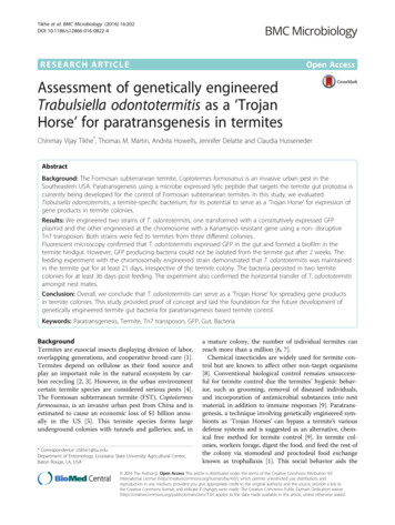 RESEARCH ARTICLE Open Access Assessment Of Genetically Engineered .