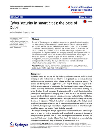 Cyber-security In Smart Cities: The Case Of Dubai - SpringerOpen