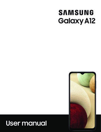 Samsung Galaxy A12 A125 User Manual - Consumer Cellular