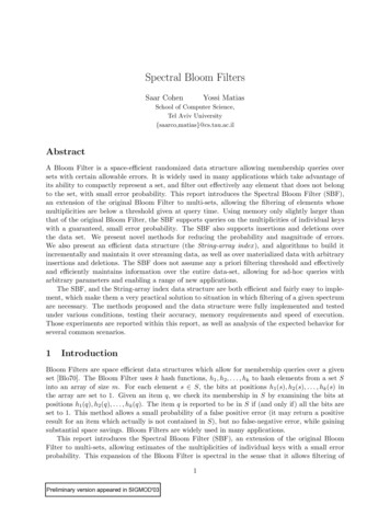 Spectral Bloom Filters - Stanford CS Theory