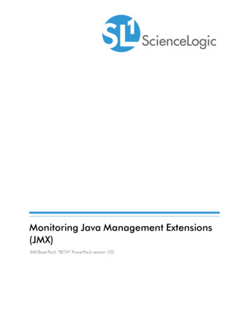 Monitoring Java Management Extensions (JMX) (v102) - ScienceLogic