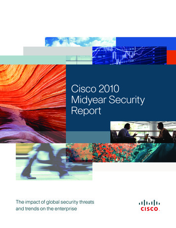 Cisco 2010 Midyear Security Report
