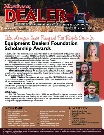 Equipment Dealers Foundation Scholarship Awards