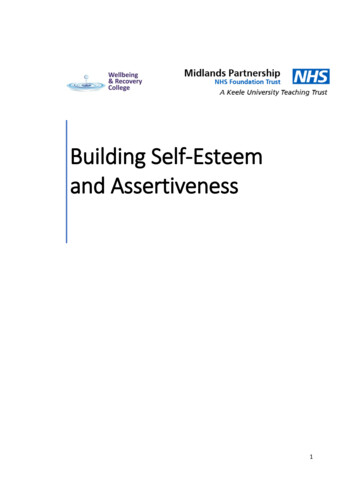 Building Self-Esteem And Assertiveness - Mindrecoverynet .uk