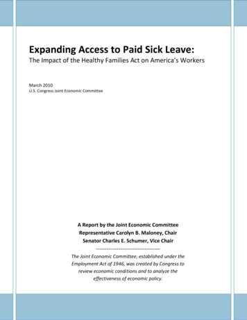 Expanding Access To Paid Sick Leave