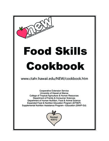 Food Skills Cookbook - University Of Hawaiʻi