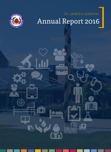 ST. JAMES'S HOSPITAL Annual Report 2016