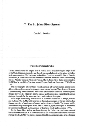 7. The St. Johns River System - University Of North Florida