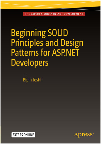 Beginning SOLID Principles And Design Patterns For ASP . - TFZR