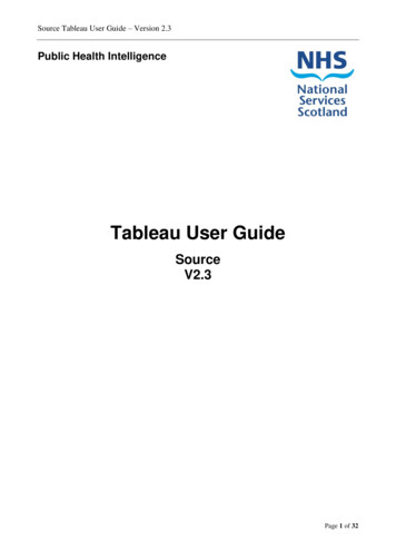 Tableau User Guide
