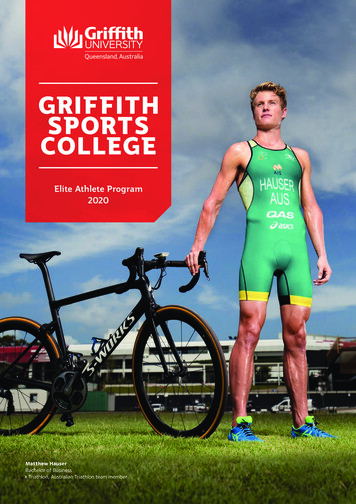 Elite Athlete Program 2020 - Griffith University