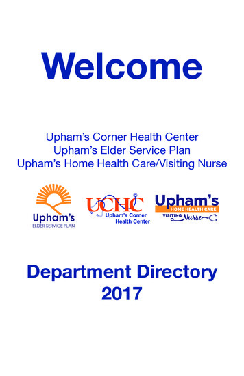 Staff Directory - Uphams' Corner Health Center