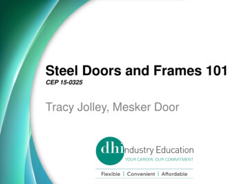 Steel Doors And Frames 101 - DHI
