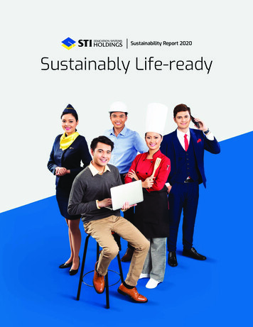 Sustainability Report 2020 Sustainably Life-ready - STI College